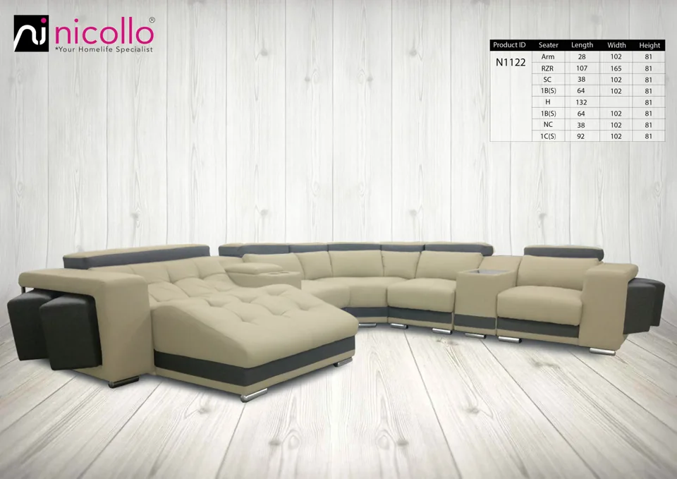 Nicollo N1122 - corner sofas, original product photograph