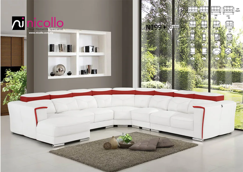 Nicollo N199 - corner sofas, original product photograph