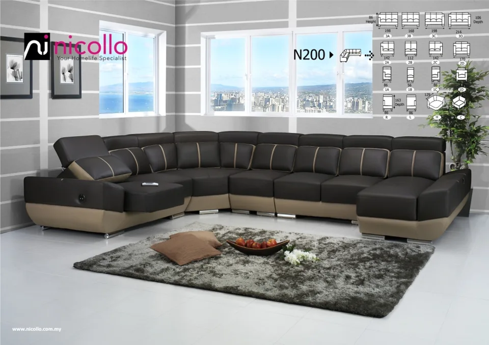 Nicollo N200 - corner sofas, original product photograph