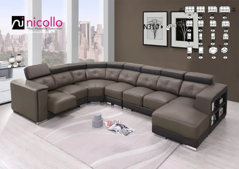 Nicollo N310-1 - corner sofas, original product photograph