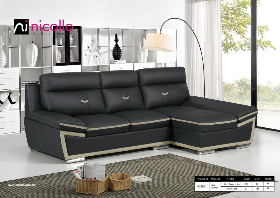 Nicollo N3380 - l-shaped sofas, original product photograph
