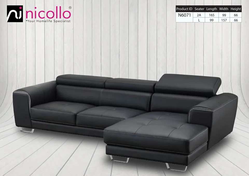 Nicollo N6071 - l-shaped sofas, original product photograph