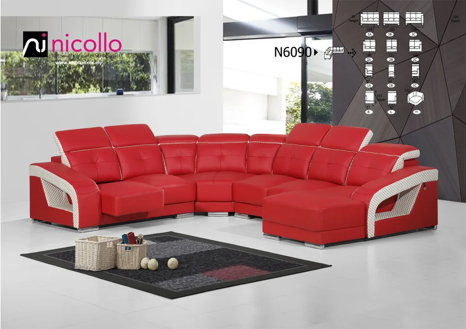 Nicollo N6090 - corner sofas, original product photograph