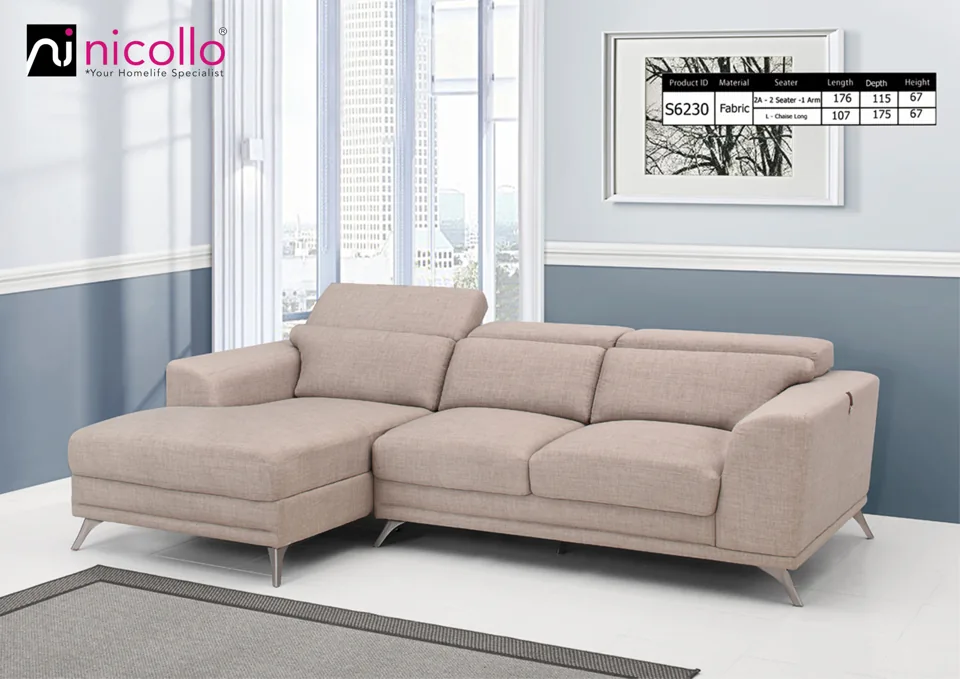 Nicollo N6230 - l-shaped sofas, original product photograph
