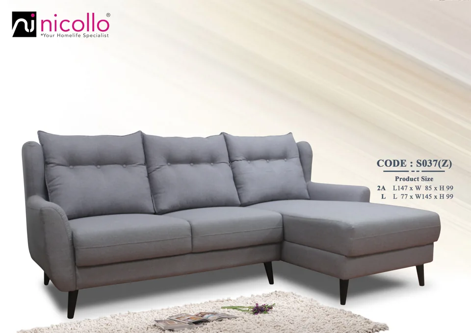 Nicollo S037Z - l-shaped sofas, original product photograph