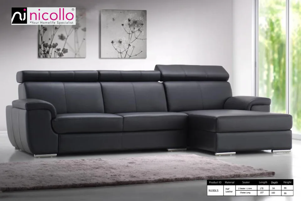 Nicollo S100LS - l-shaped sofas, original product photograph