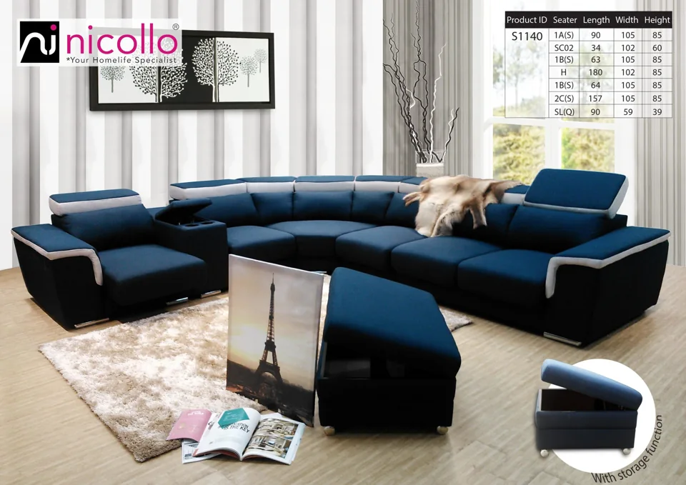 Nicollo S1140 - corner sofas, original product photograph
