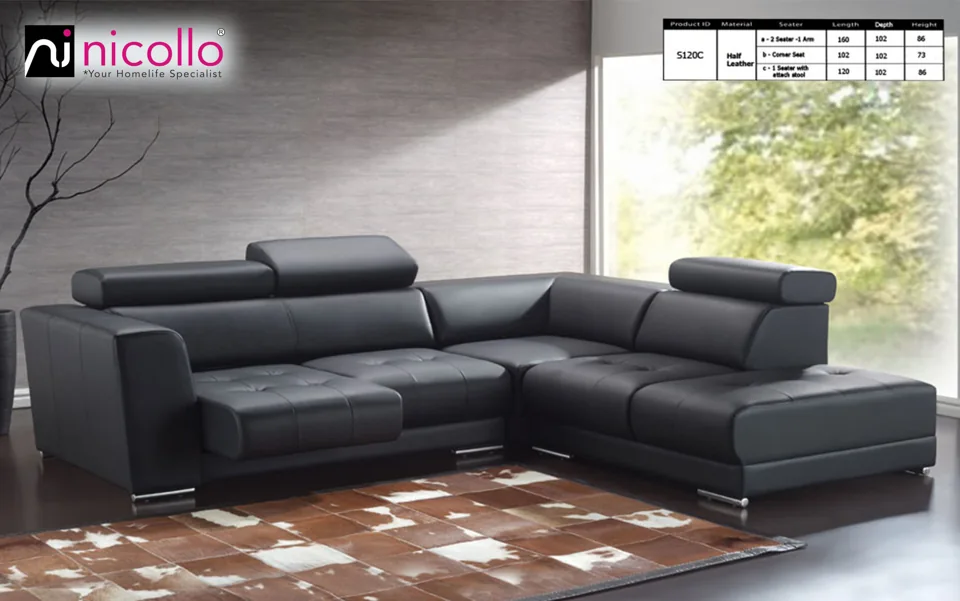 Nicollo S120C - corner sofas, original product photograph