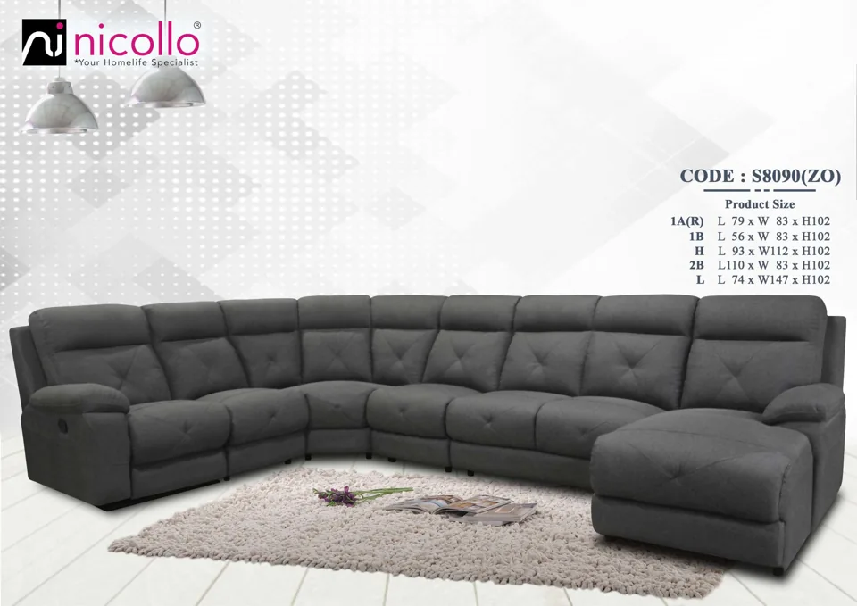 Nicollo S8090ZO - corner sofas, original product photograph