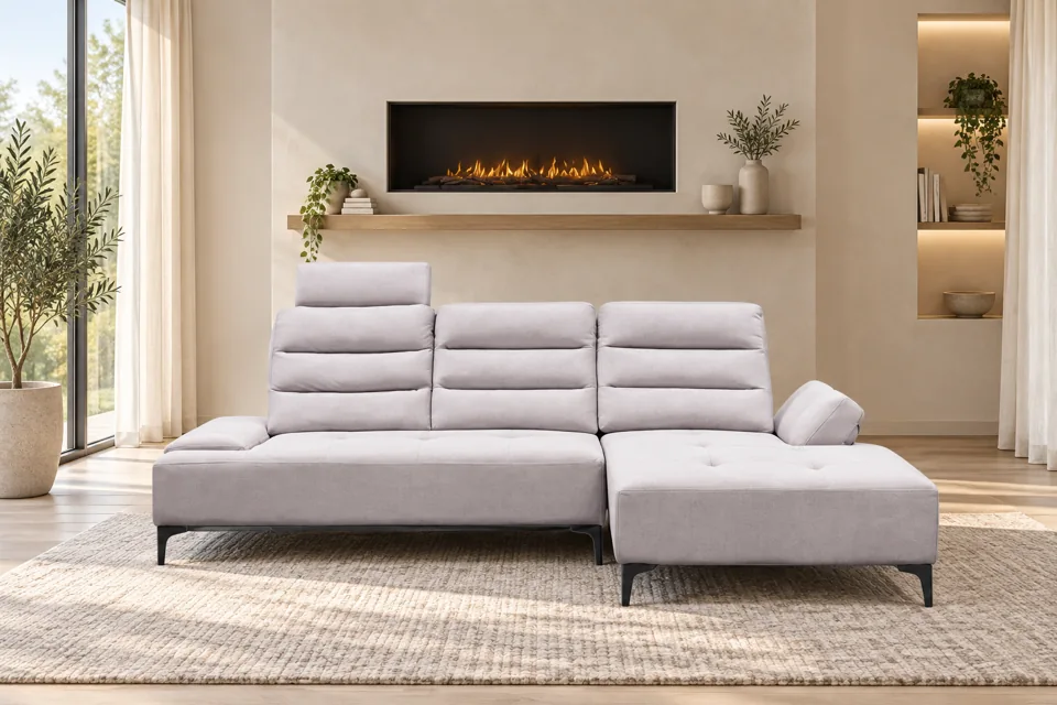 Vento · SOF19 sofa, based on supplied Nicollo banner; digitally restyled setting